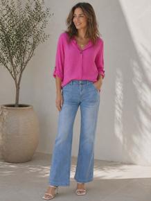 KUL BUKSE FRA PLACE DU JOUR MED GOD STRETCH OG PASSFORM. DENIM